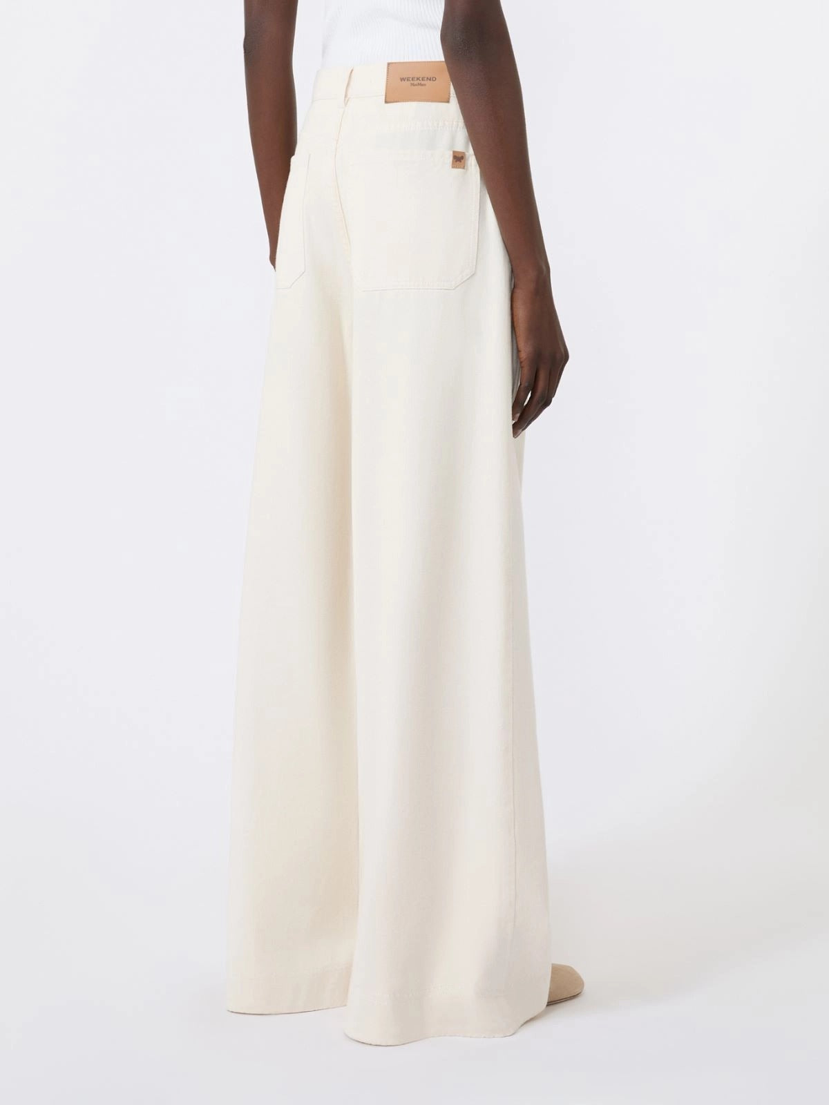 Weekend Max Mara Canneti pantalone donna Ecru cotone