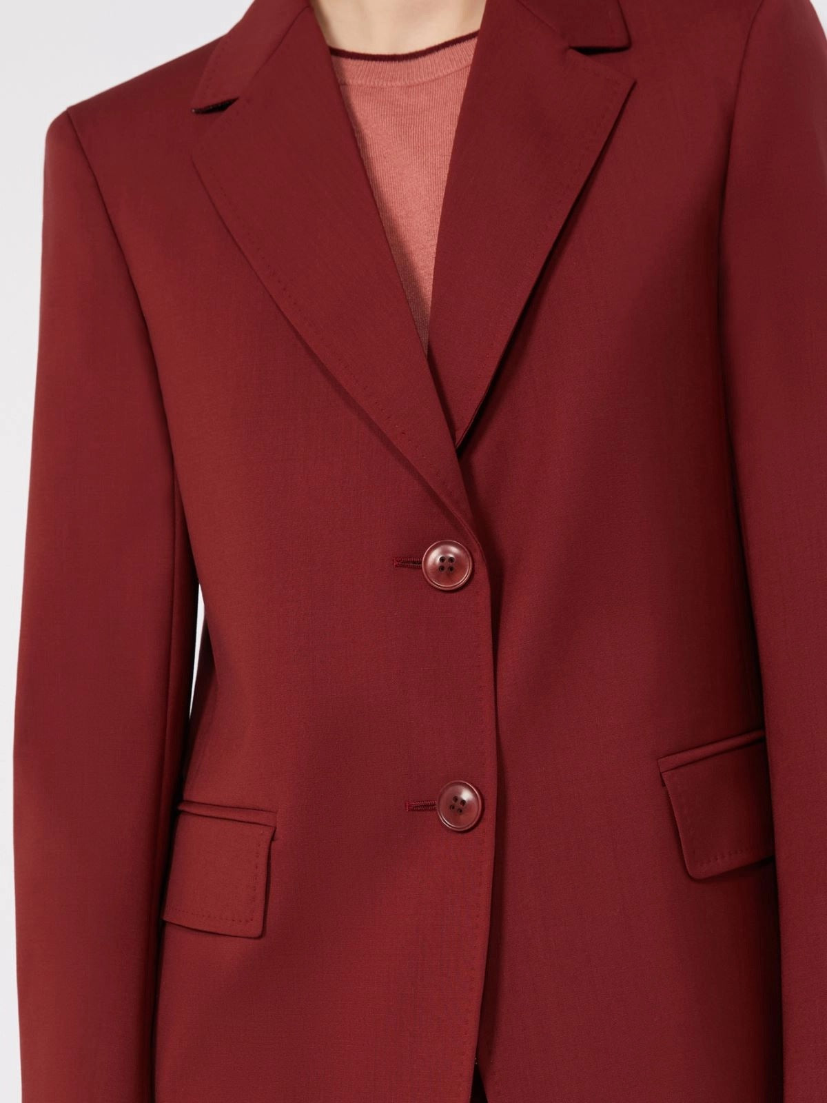 Max Mara Studio Assenzi MSTASSENZI011 blazer donna rubino