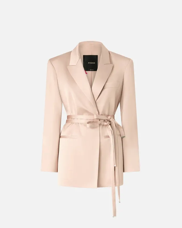 PINKO Rapa 106589 A1Y5 giacca donna rosa beige