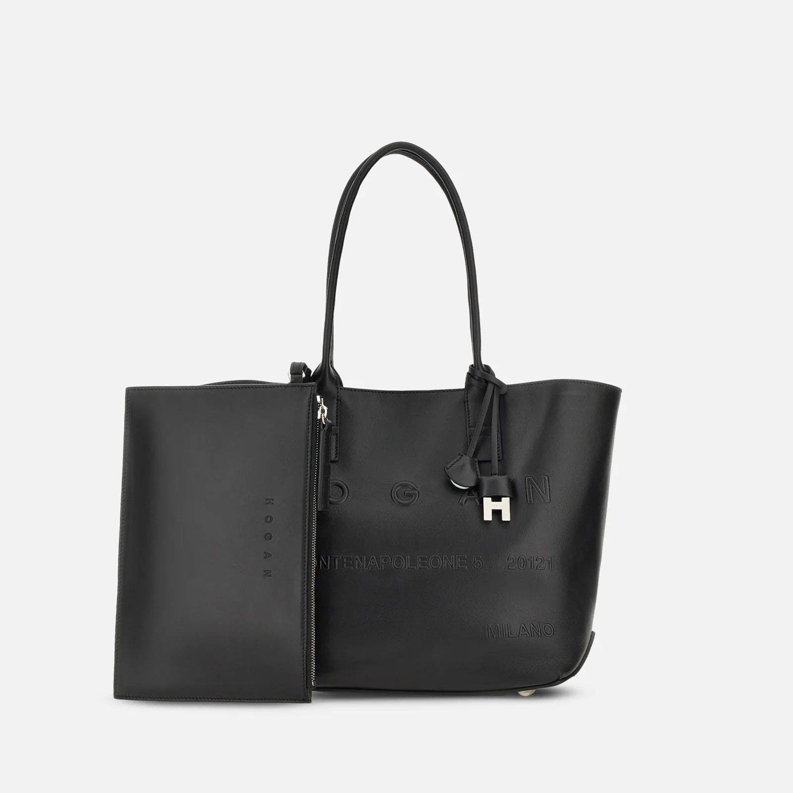 Hogan Address Piccola KBW01TA0200TZP Borsa Nero Pelle