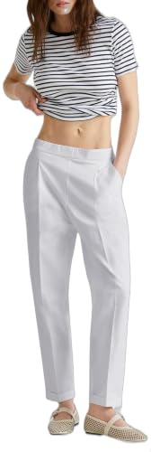 Benetton 40fadf092 Pantaloni Donna Blu cotone stretch