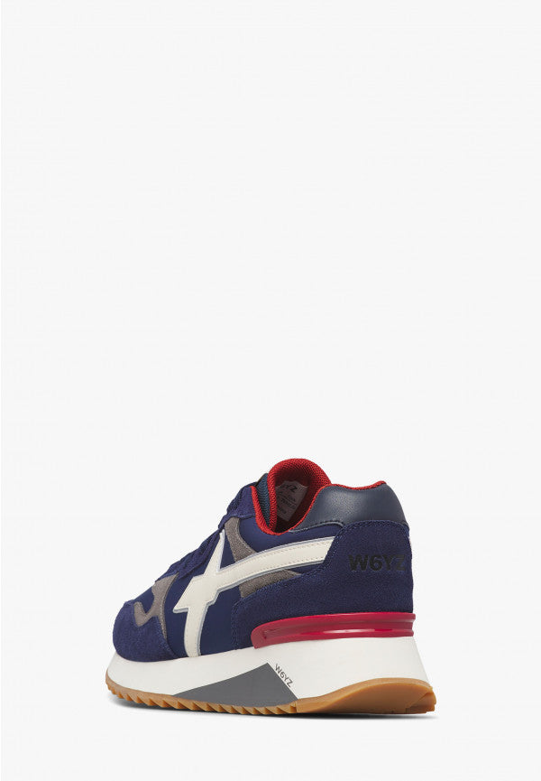 W6YZ Yak-M 2015185 25 Sneaker Uomo Navy Tessuto