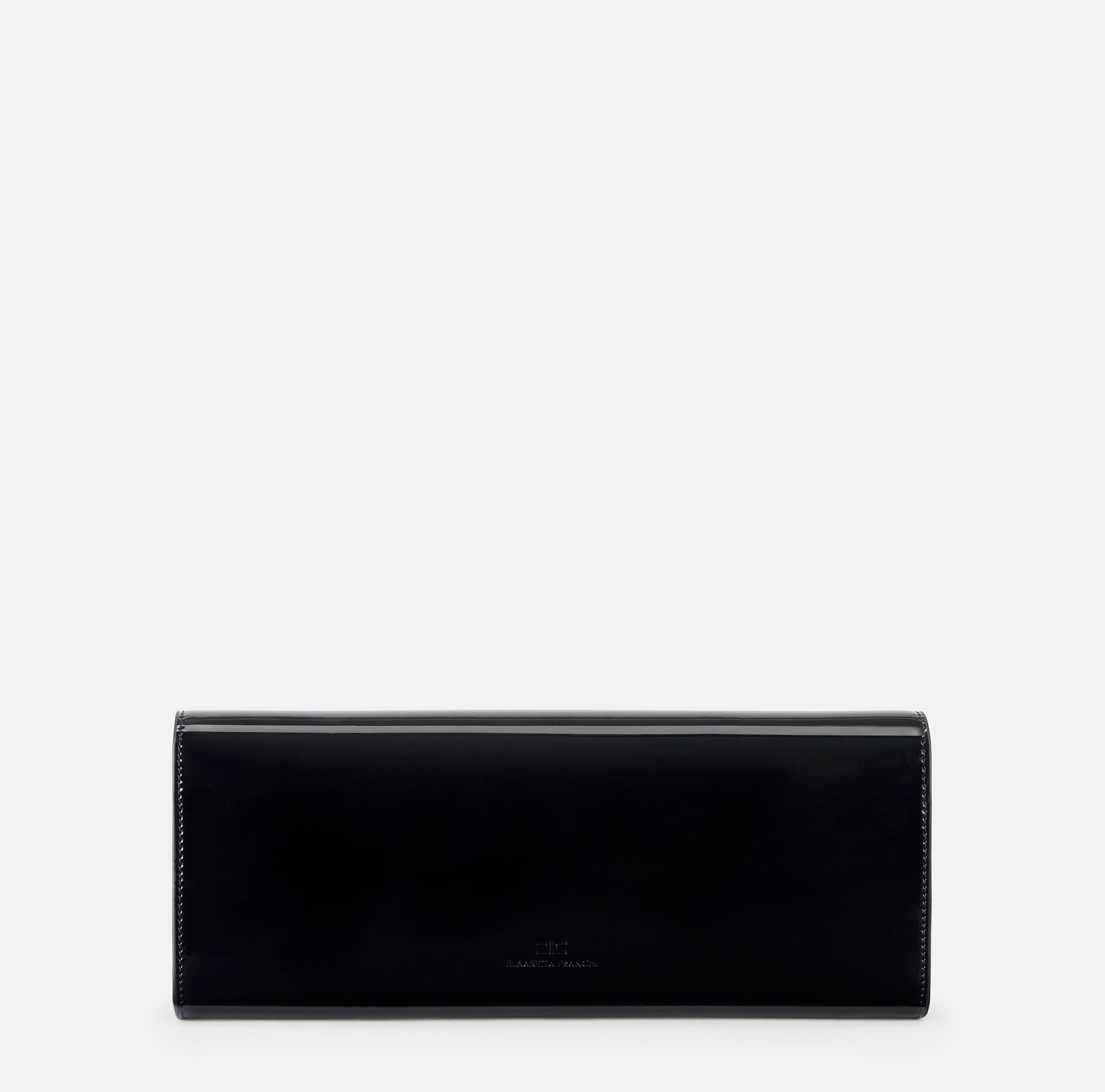 Elisabetta Franchi BS29A67E2 Clutch Venice Nero Vernice