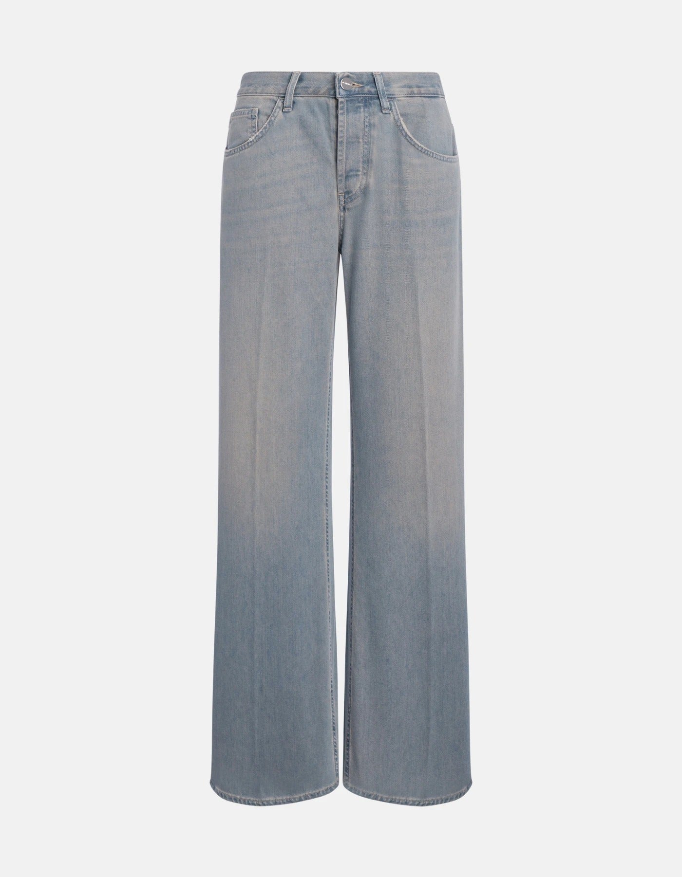 Dondup Jacklyn DP427 DFH331D jeans donna blu vintage palazzo