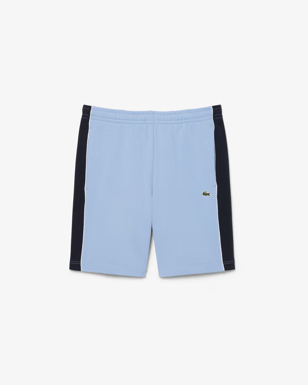 Lacoste GH0893 Shorts Felpato Uomo Bleu Clair Noir Color Block