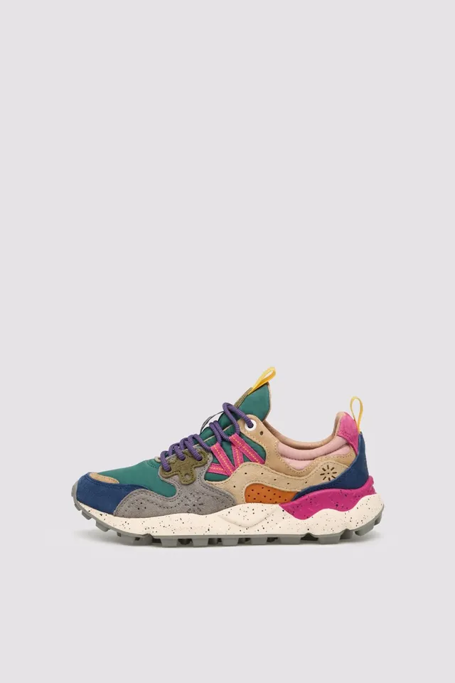 Flower Mountain Yamano 3 2017817 Sneakers Petrolio Fucsia