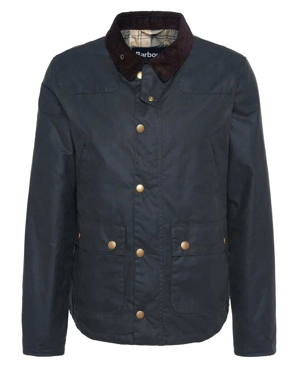 Barbour Reelin Wax MWX1106 Giacca Sage Cotone Cerato