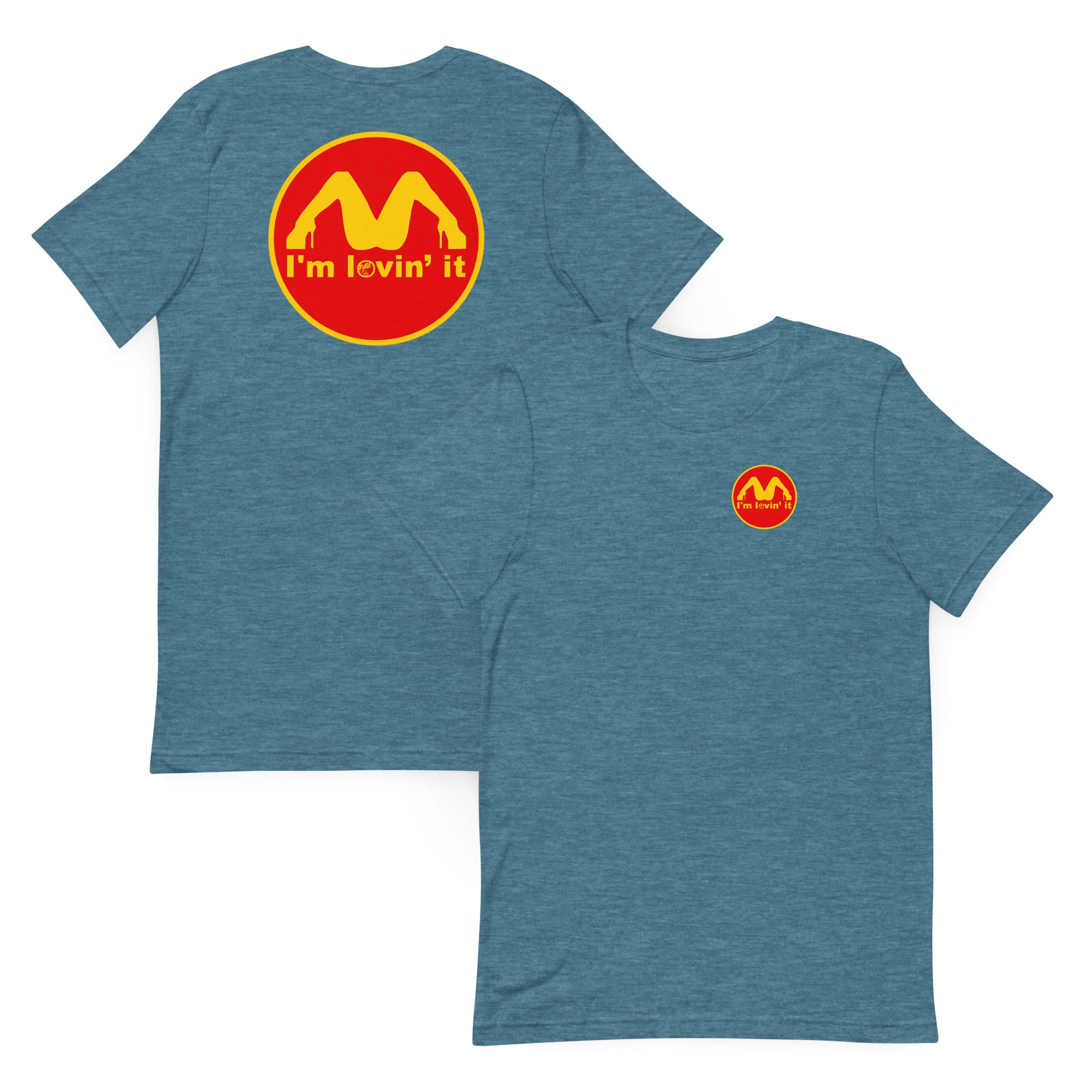 Pure Trash I'm Lovin It maglietta uomo Berry cotone