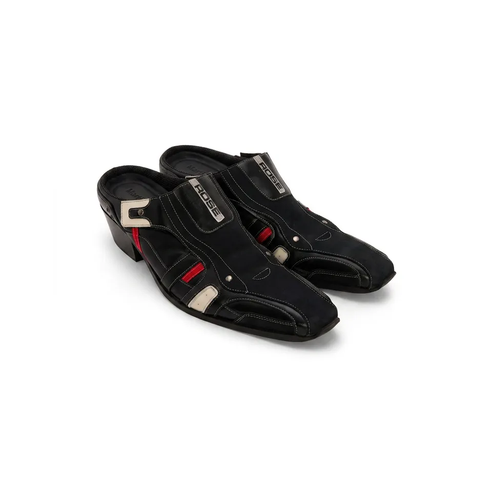 Martine Rose Sporty Snout Mule scarpe nere pelle