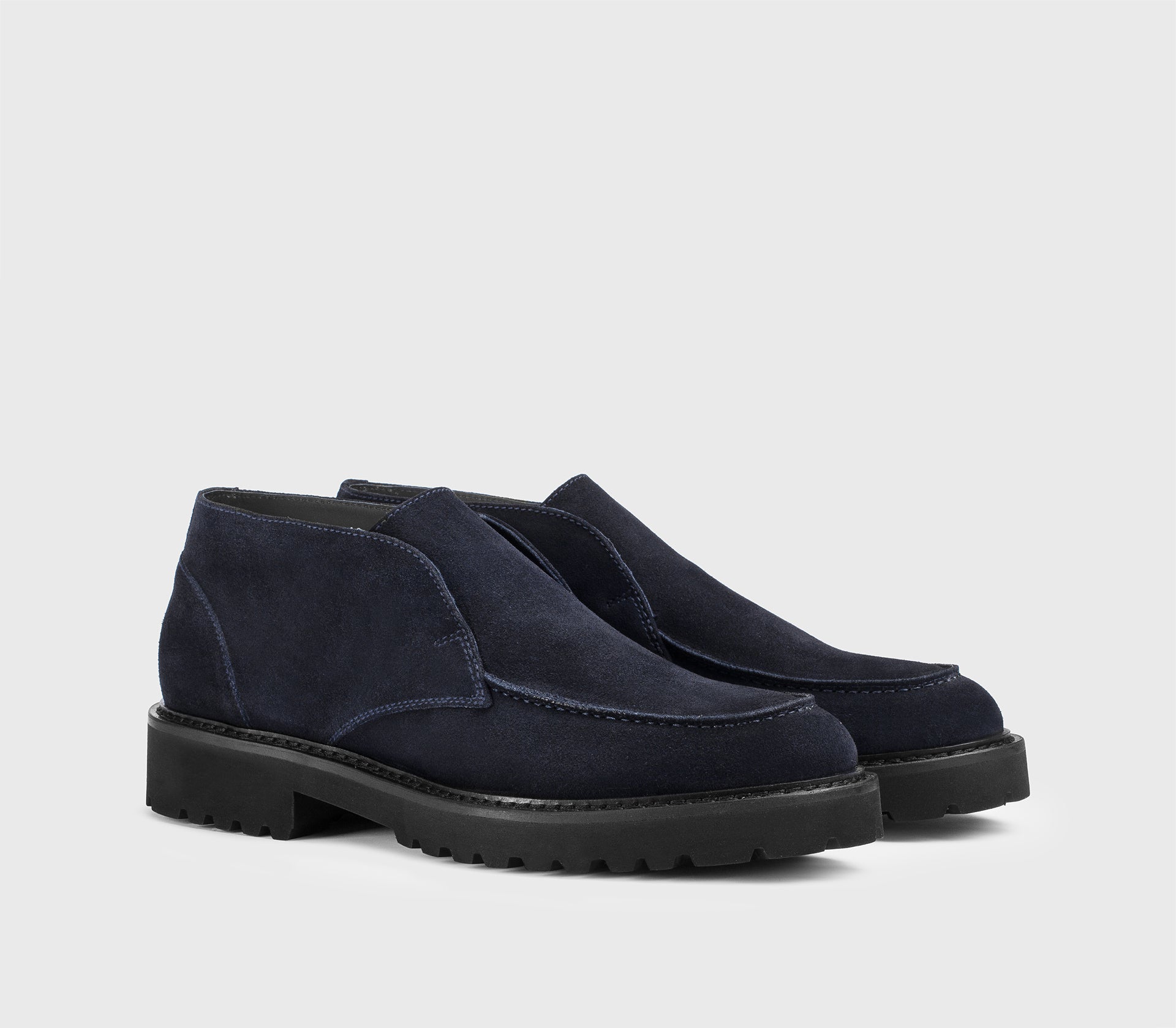 Doucal's DU3332PHILUF009 Desert Boot Uomo Blu Camoscio