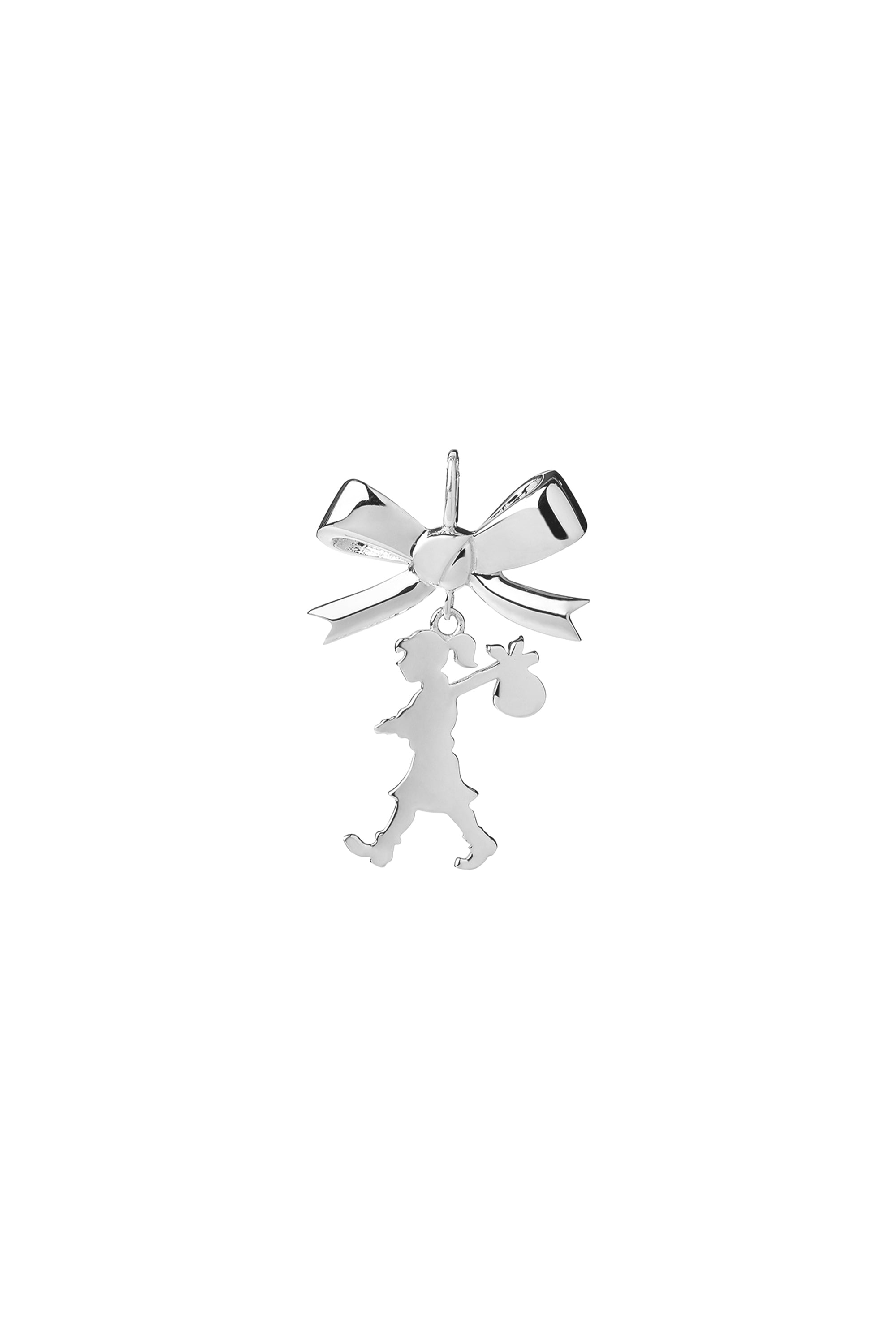Karen Walker Jewellery Girl with a Bow Ciondolo argento