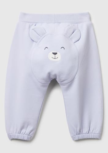 Benetton Pantalone Felpa Organica Unisex Ricamo Animali