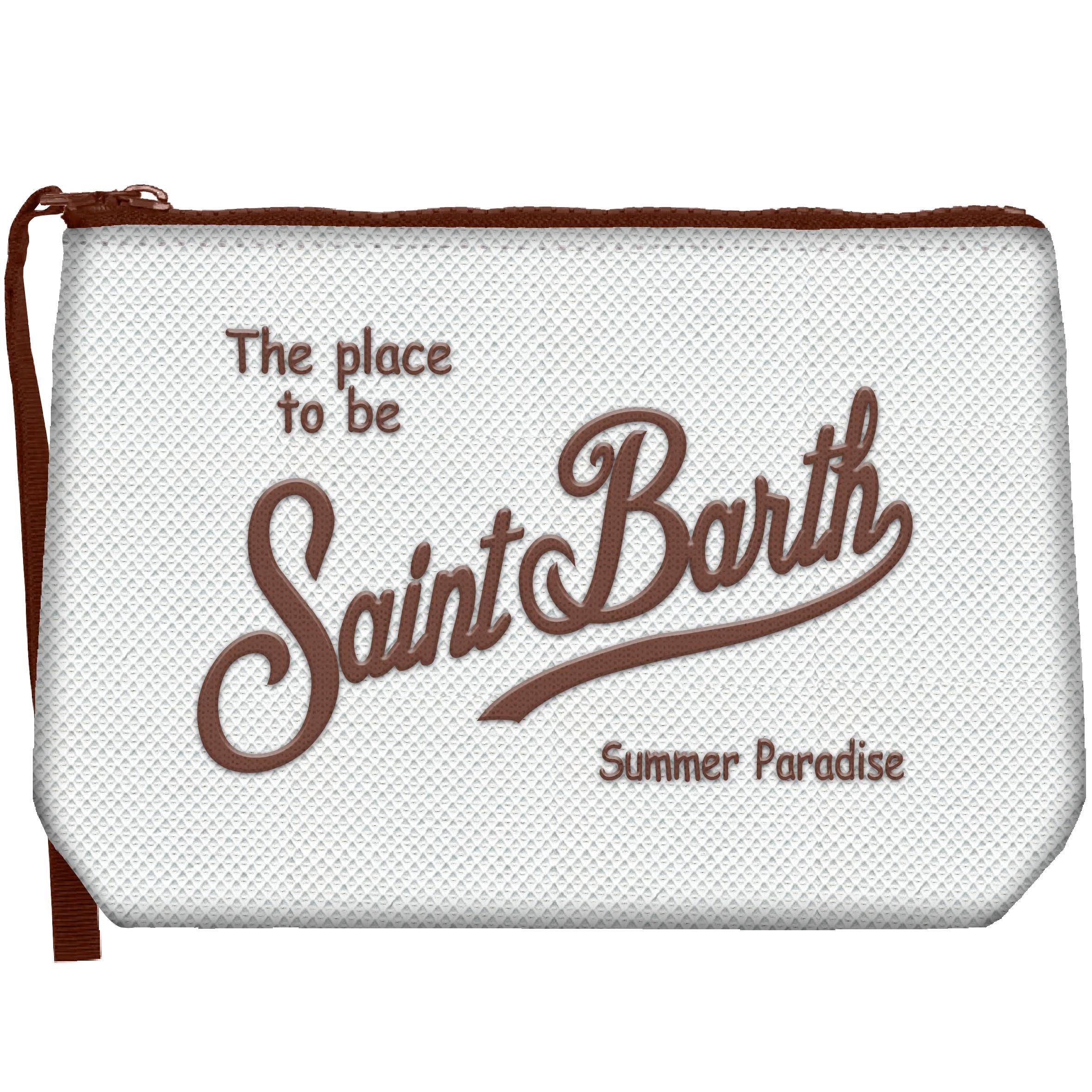 MC2 Saint Barth Aline pochette bianco marrone