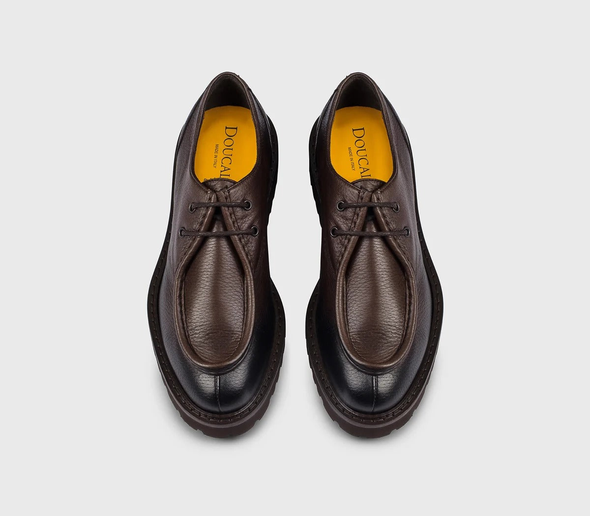 Doucal's DU2737PHILUF054 Derby Testa di Moro Pelle