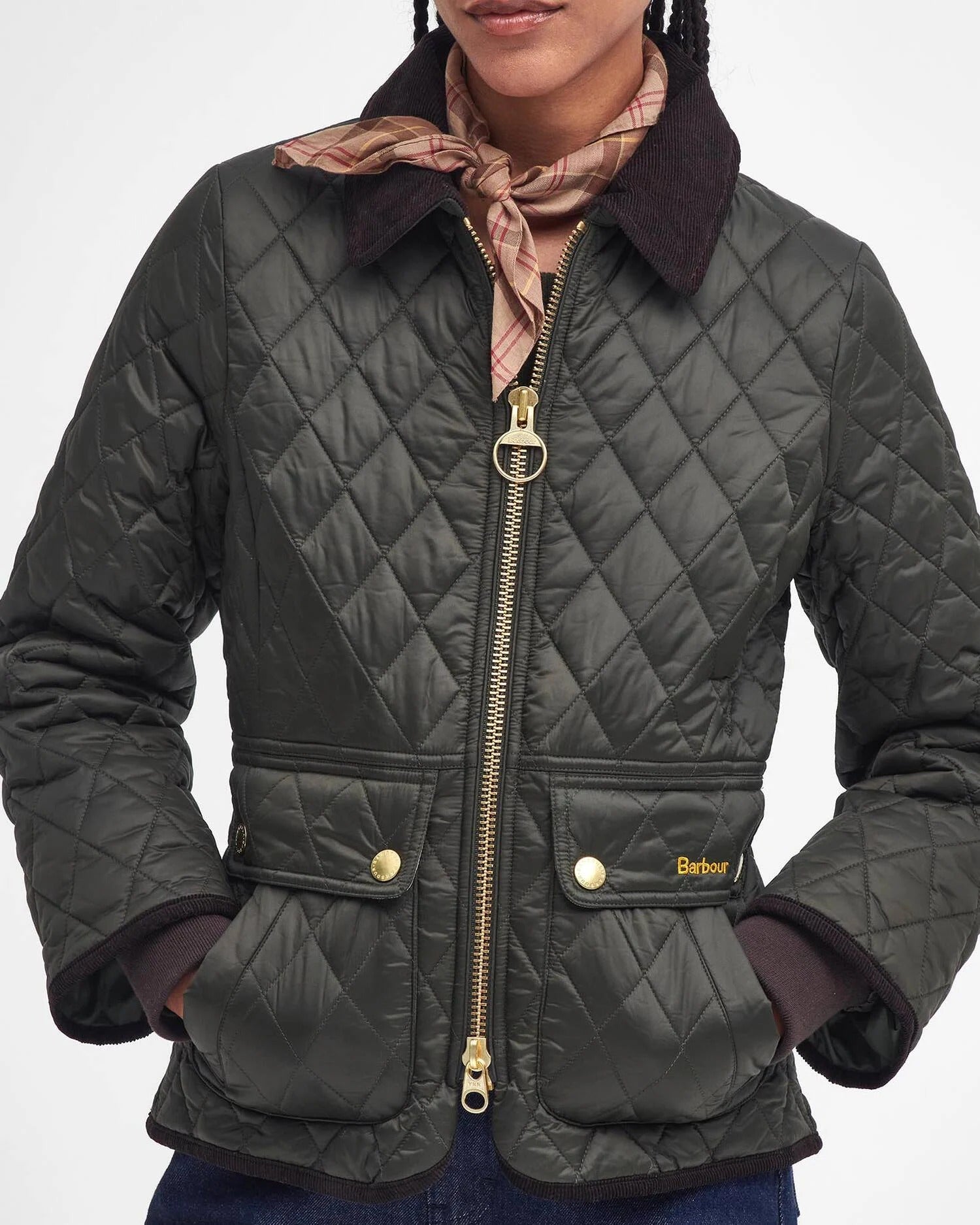 Barbour Beadnell LQU1765 Giacca Donna Sage Trapuntata