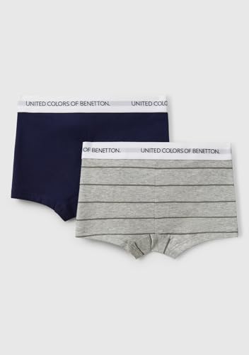 United Colors of Benetton 3PRJ0X01D Set 2 Boxer Bimbo 104 Cotone