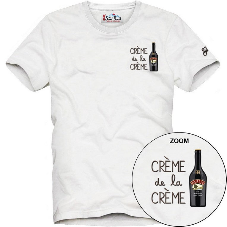 MC2 Saint Barth Arnott T-shirt Uomo Panna cotone