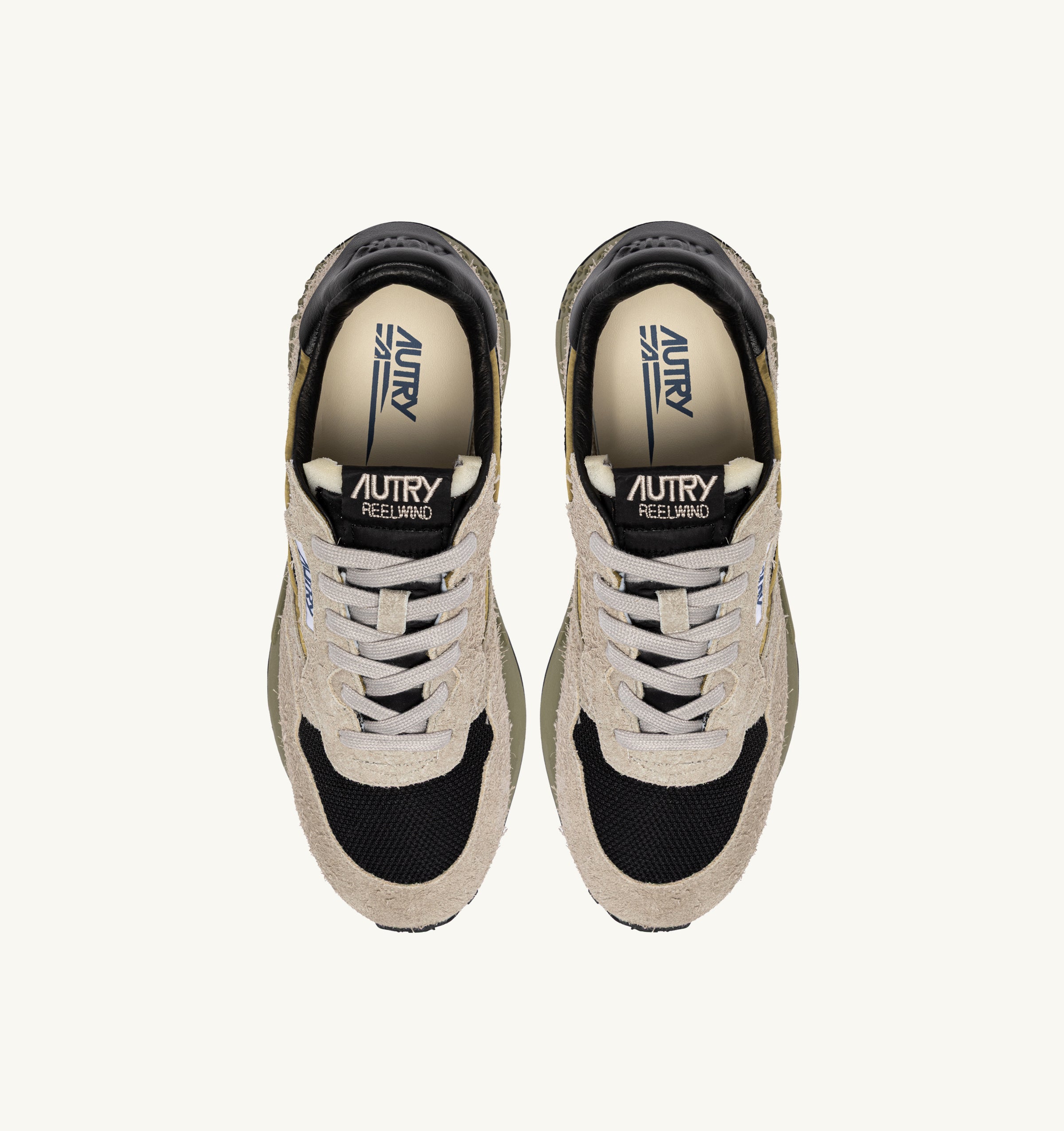 Autry Reelwind Low WWLM Sneakers Herb Uomo Nylon Suede