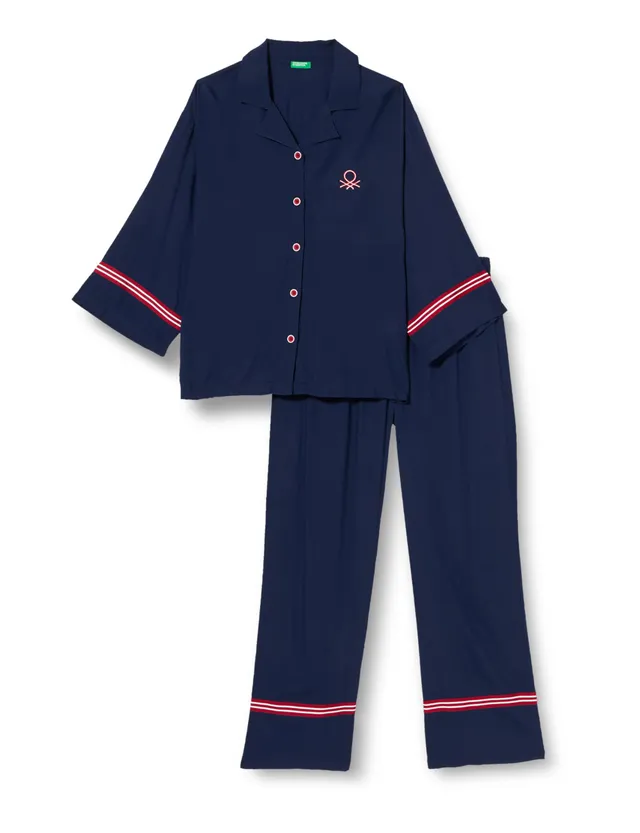 Benetton 4Q1G3P00L Set Pigiama Donna L Viscosa