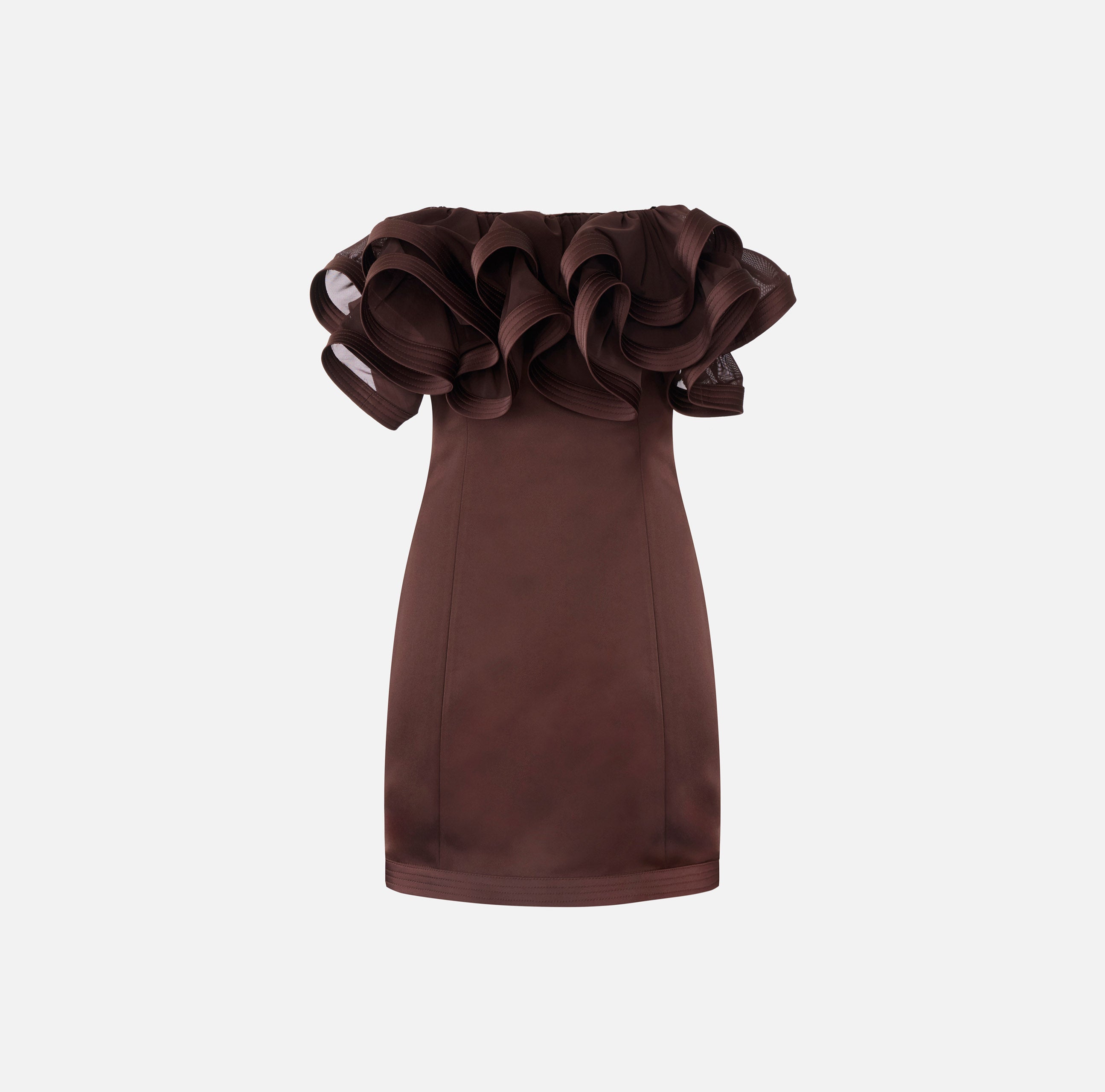 Elisabetta Franchi AB87962E2 Abito Corto cacao aderente