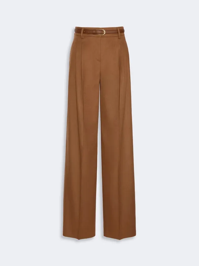 Max Mara Studio Cocco MSTCOCCO025 Pantaloni donna cuoio lana