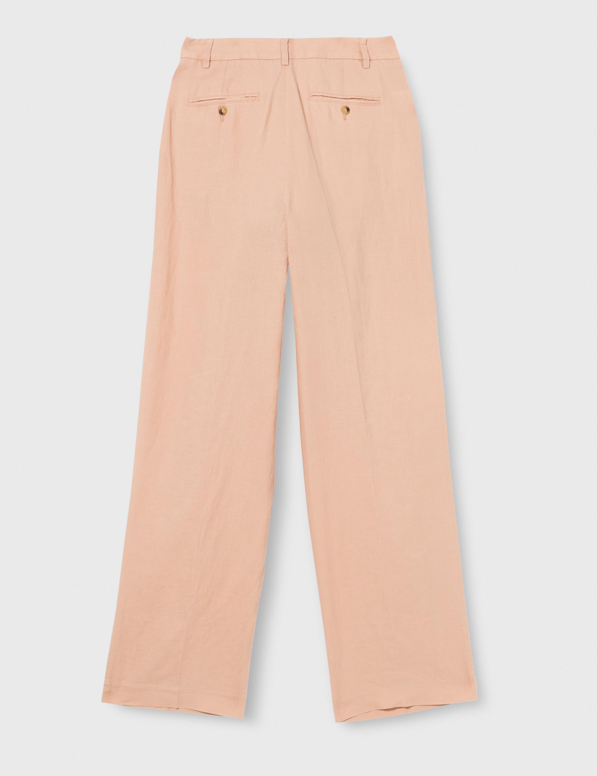 Benetton 4AGHDF05W Pantaloni Donna Lino Vita Regular