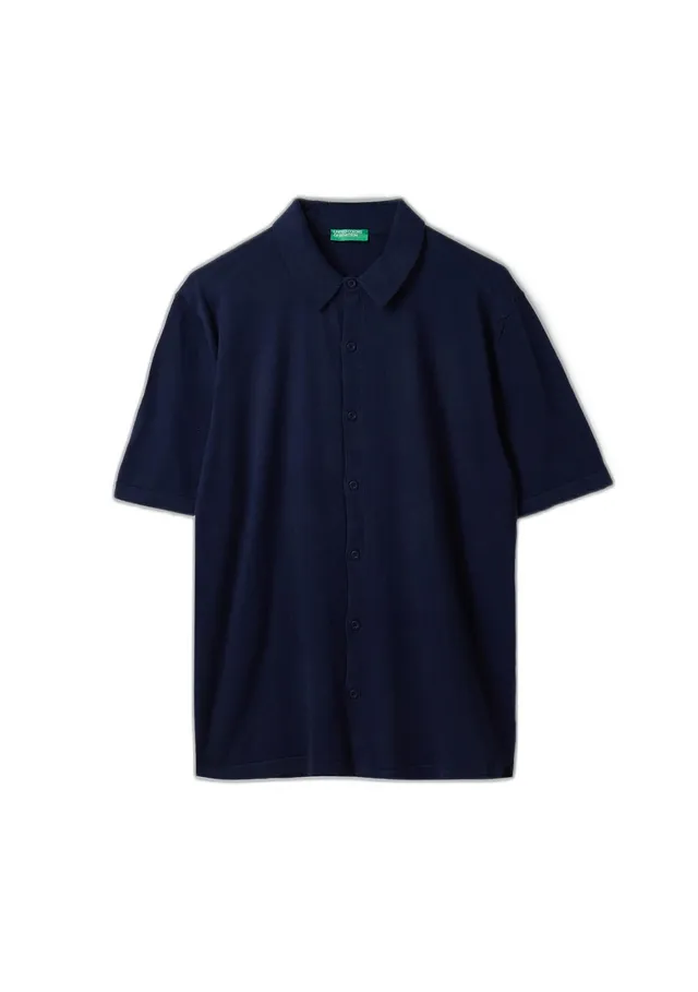 Benetton Polo Uomo Maglia Cotone Manica Corta