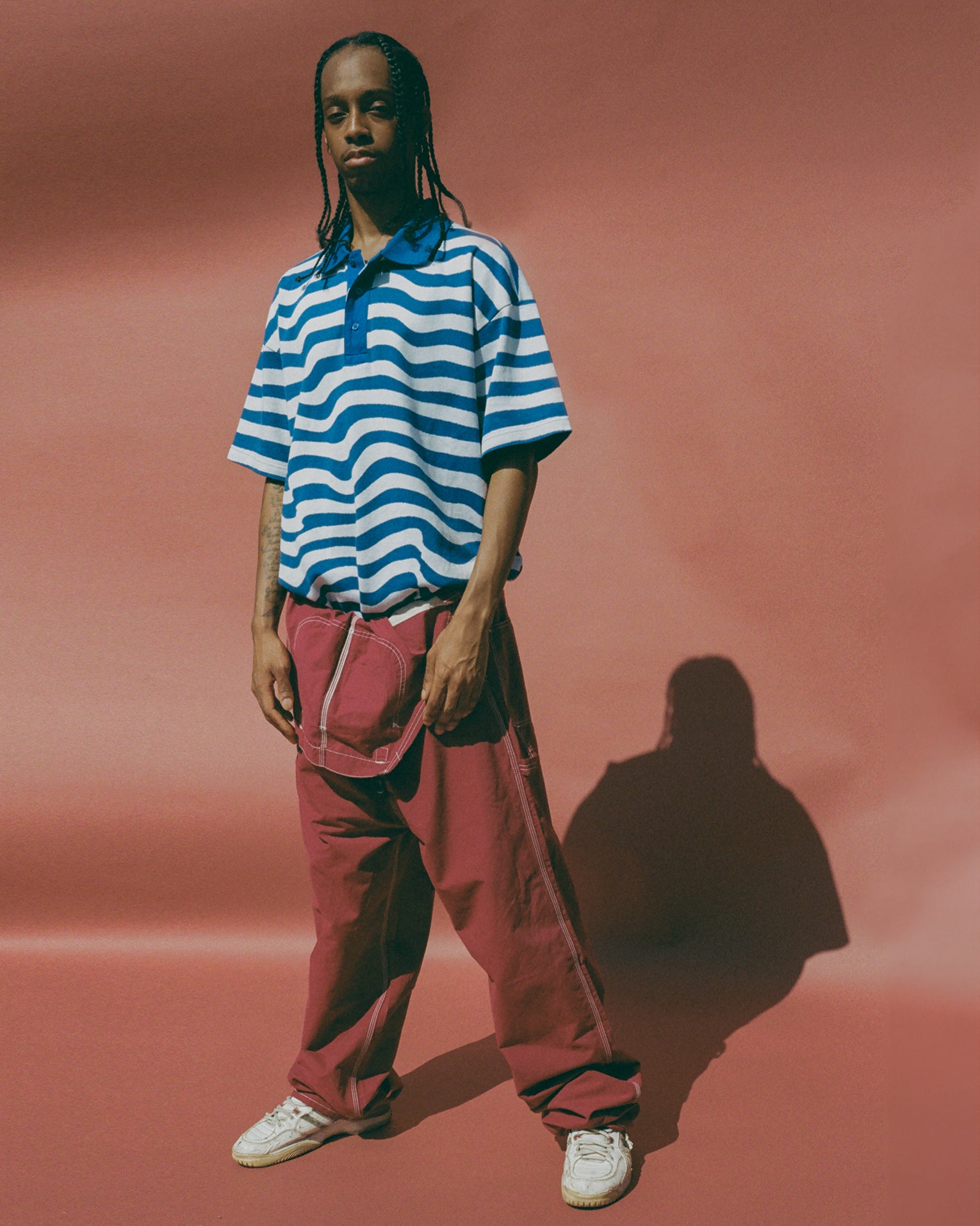Martine Rose Overalls salopette rossa Napapijri cotone