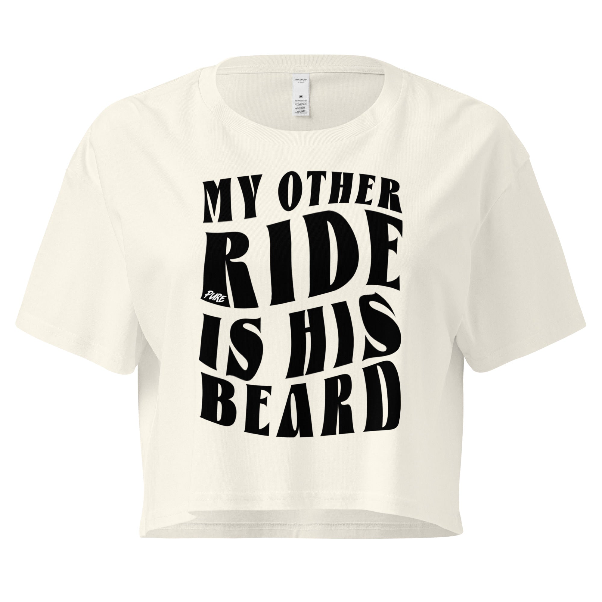 Pure Trash My Other Ride crop top donna cotone nero