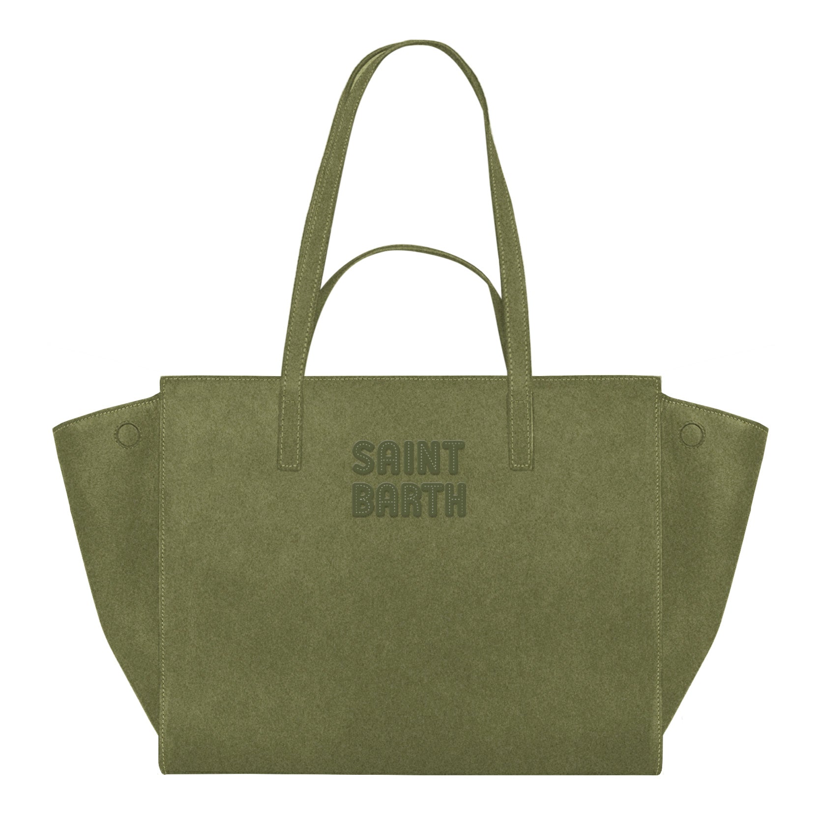 MC2 Saint Barth Jour Bag Midi borsa militare suede