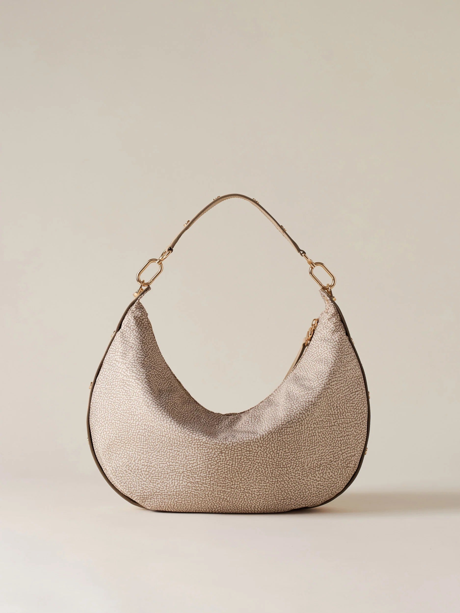 Borbonese Frame 91010220 Medium hobo sabbia OP