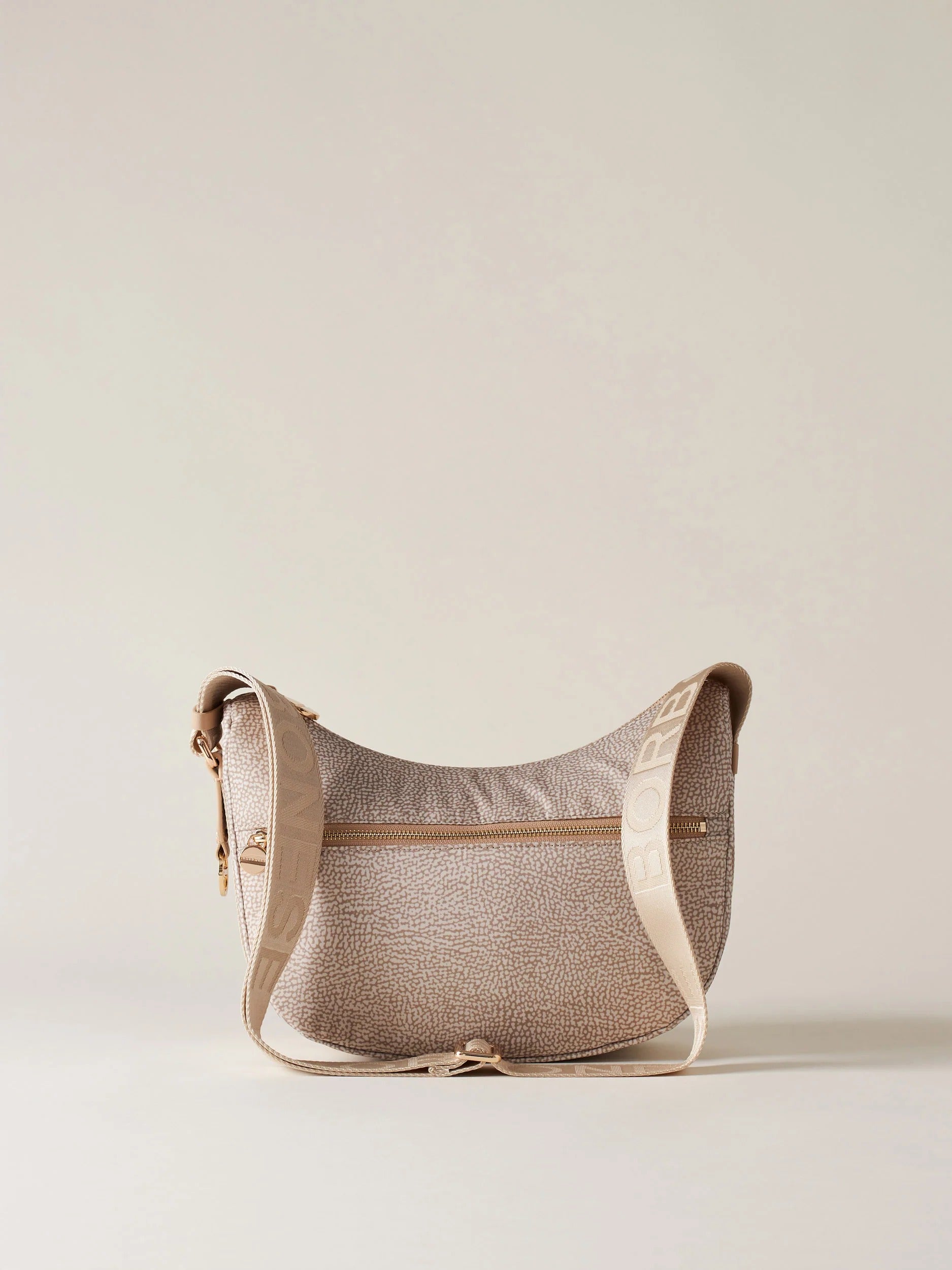 Borbonese Luna Small 934107 I15 Borsa Donna Sabbia OP