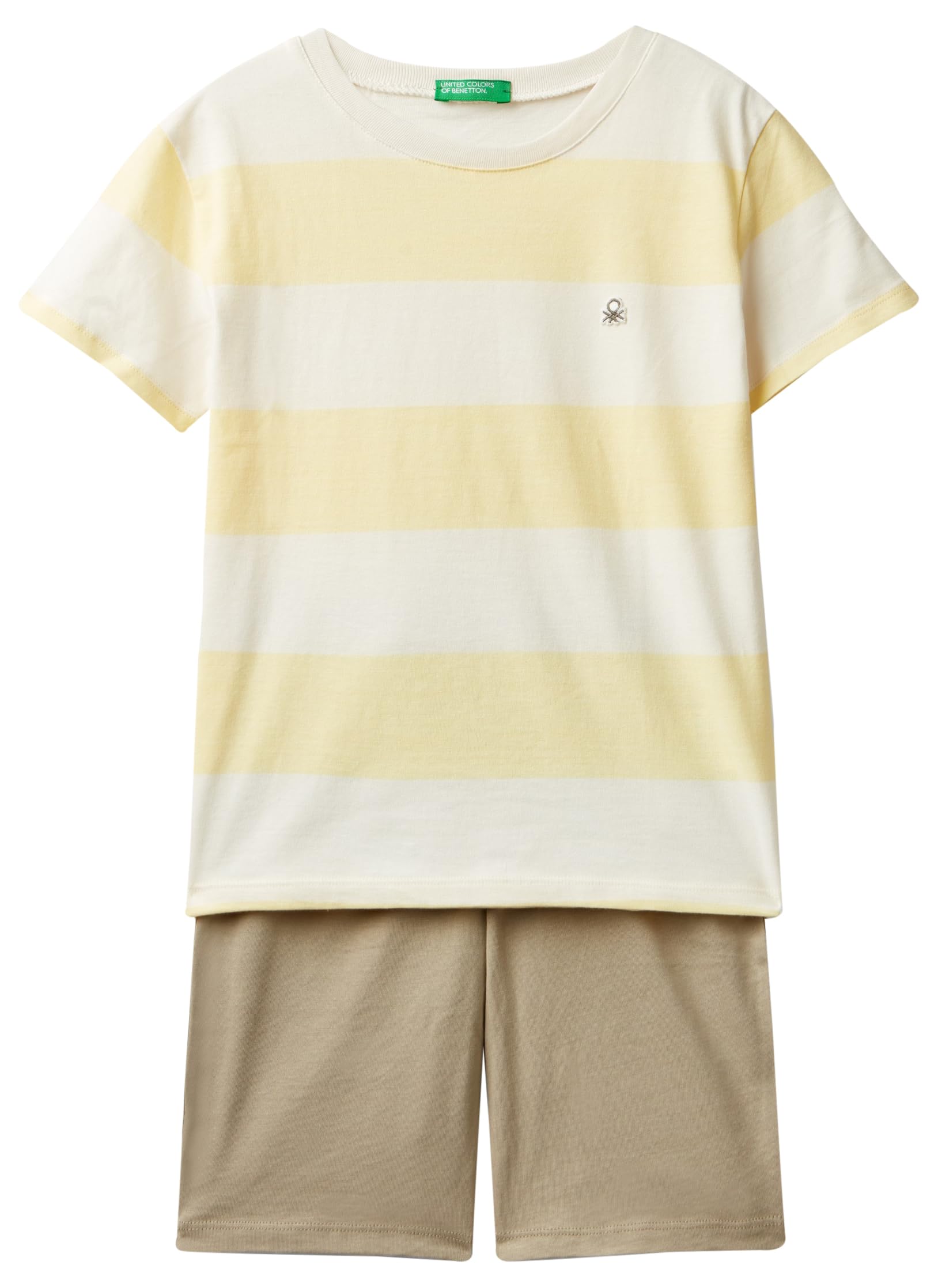 Benetton Intimo Pigiama Bimbo T-Shirt Short Multicolor M
