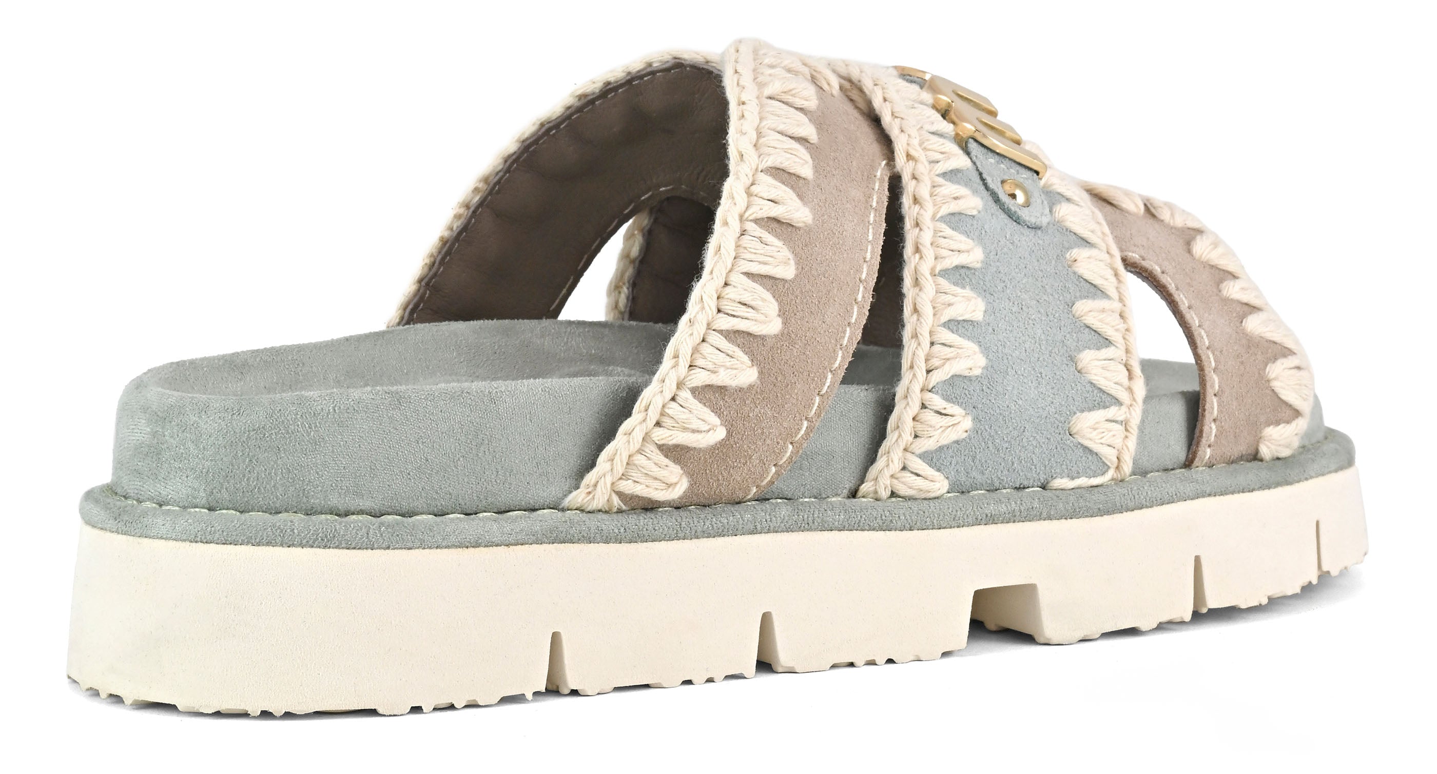 Mou Bio Bicolor SW461014A sandalo donna Tea camoscio