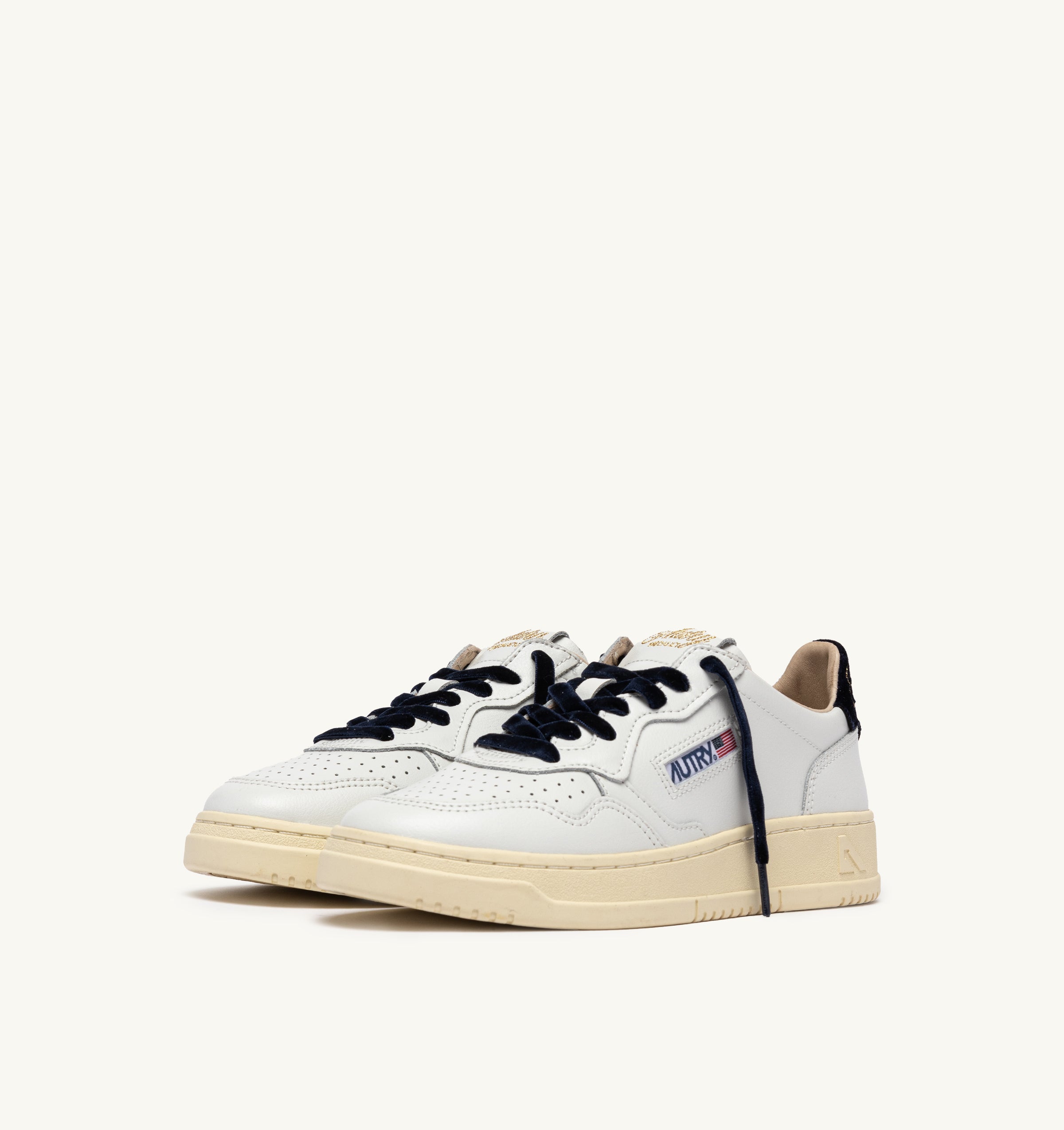 Autry Medalist Low AULW-VZ02 sneakers donna white navy pelle