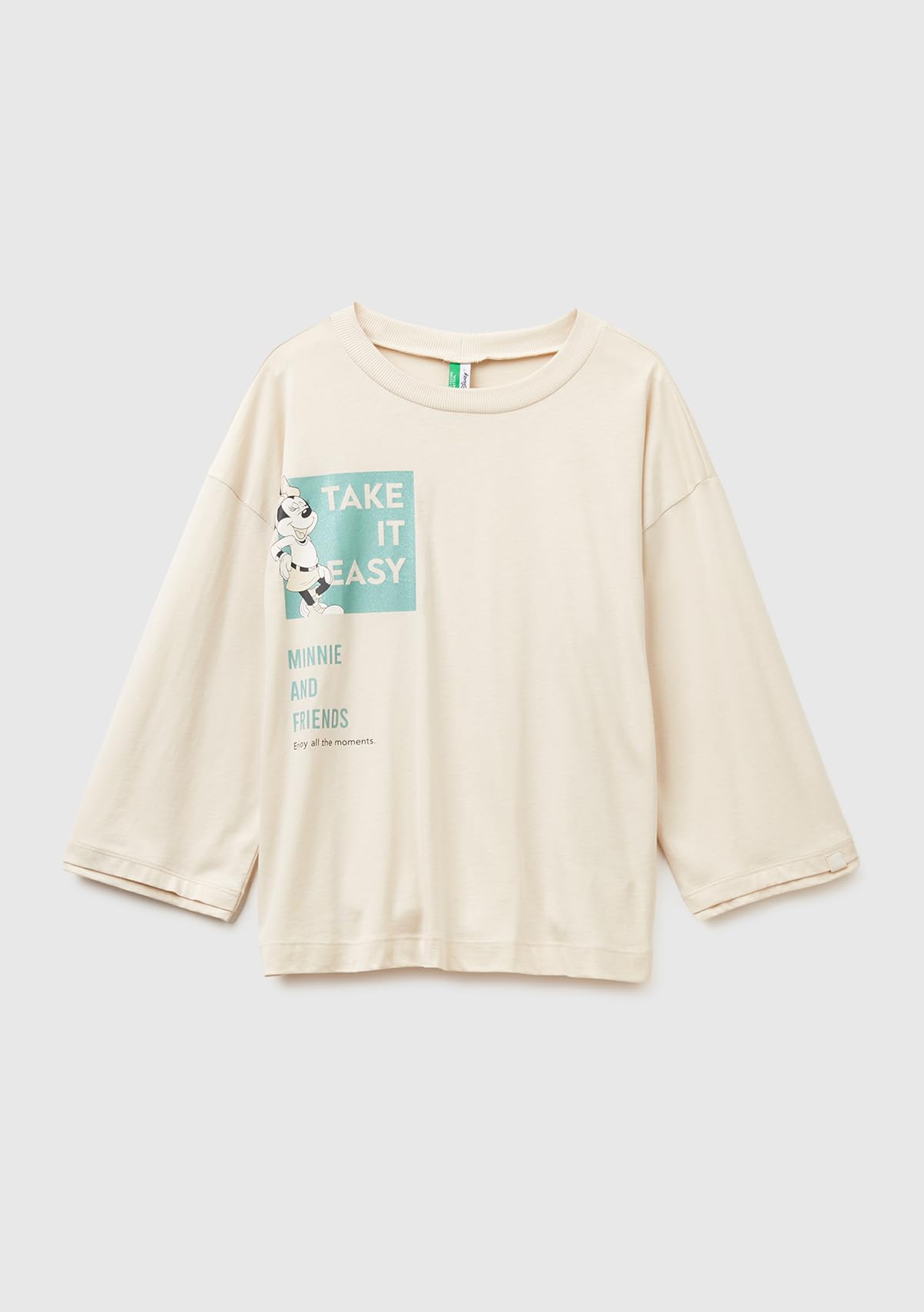 Benetton Intimo e Pigiami 3Y5E3M07S Maglia Pigiama Donna XS Cotone