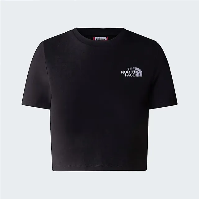 The North Face NF0A55AO t-shirt donna nera corta cotone