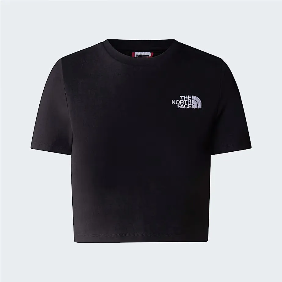 The North Face NF0A55AO t-shirt donna nera corta cotone
