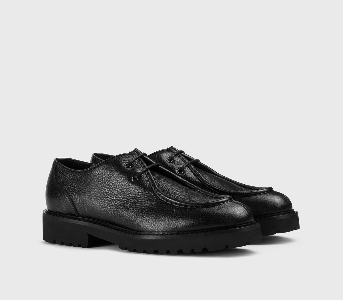 Doucal's DU2737PHILUF054 derby pelle cervo nero uomo