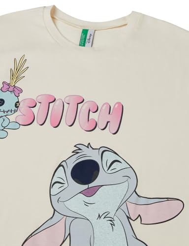 Benetton Camicia da Notte Bambina Lilo&Stitch Cotone XS