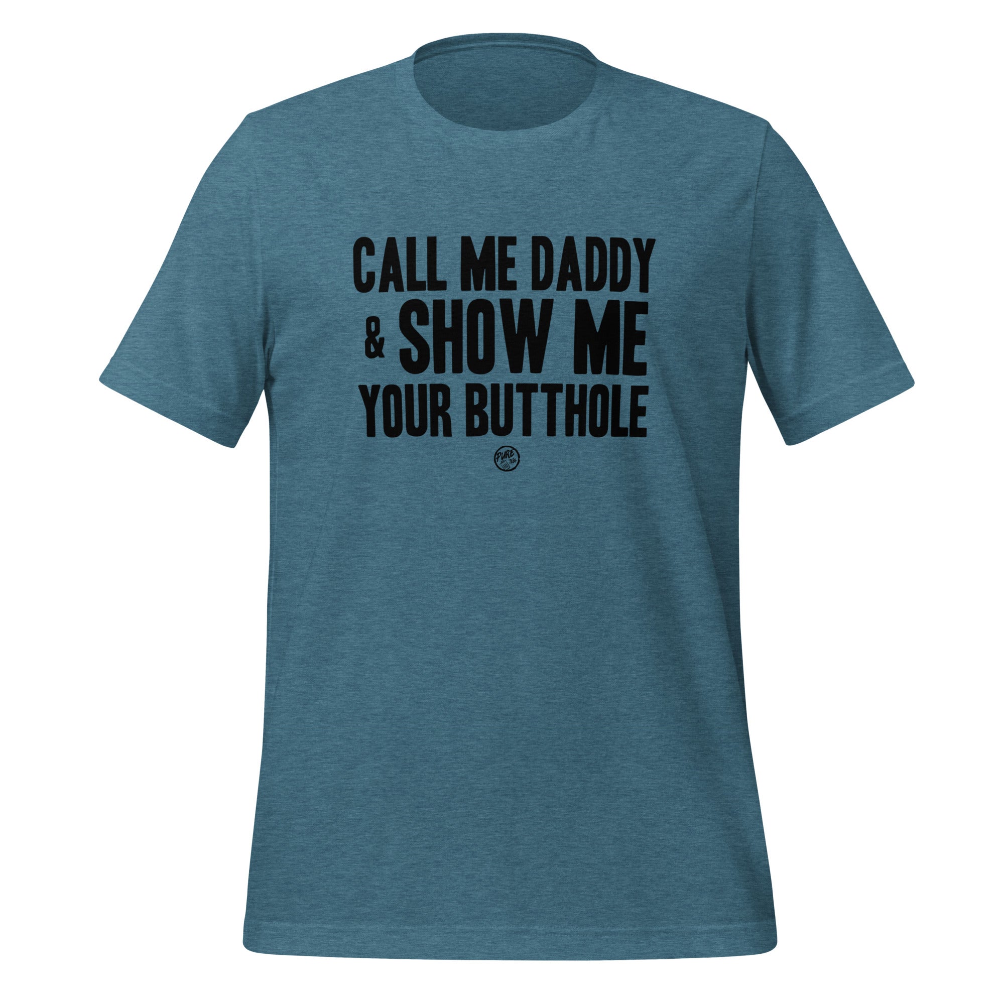 Pure Trash Call Me Daddy t-shirt uomo nera cotone