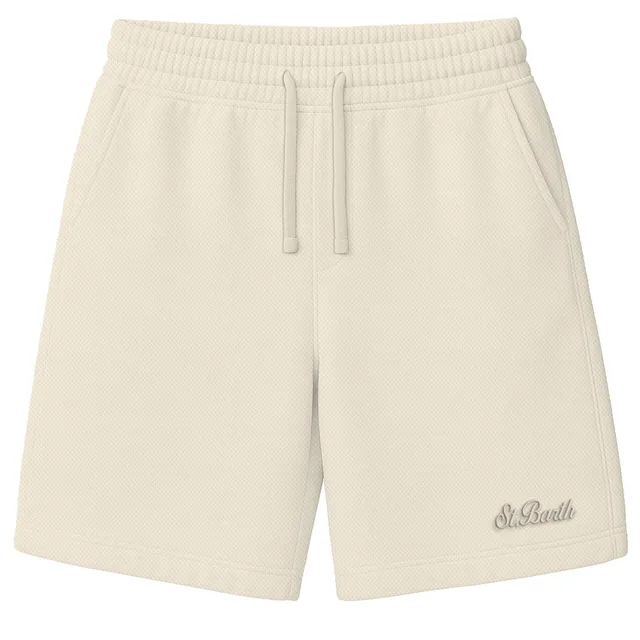 MC2 Saint Barth Brayden 00209L Shorts Uomo Cream Cotone