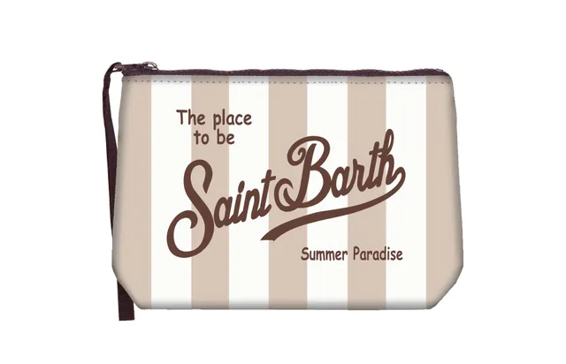 MC2 Saint Barth Aline Pochette Beige Righe Scuba