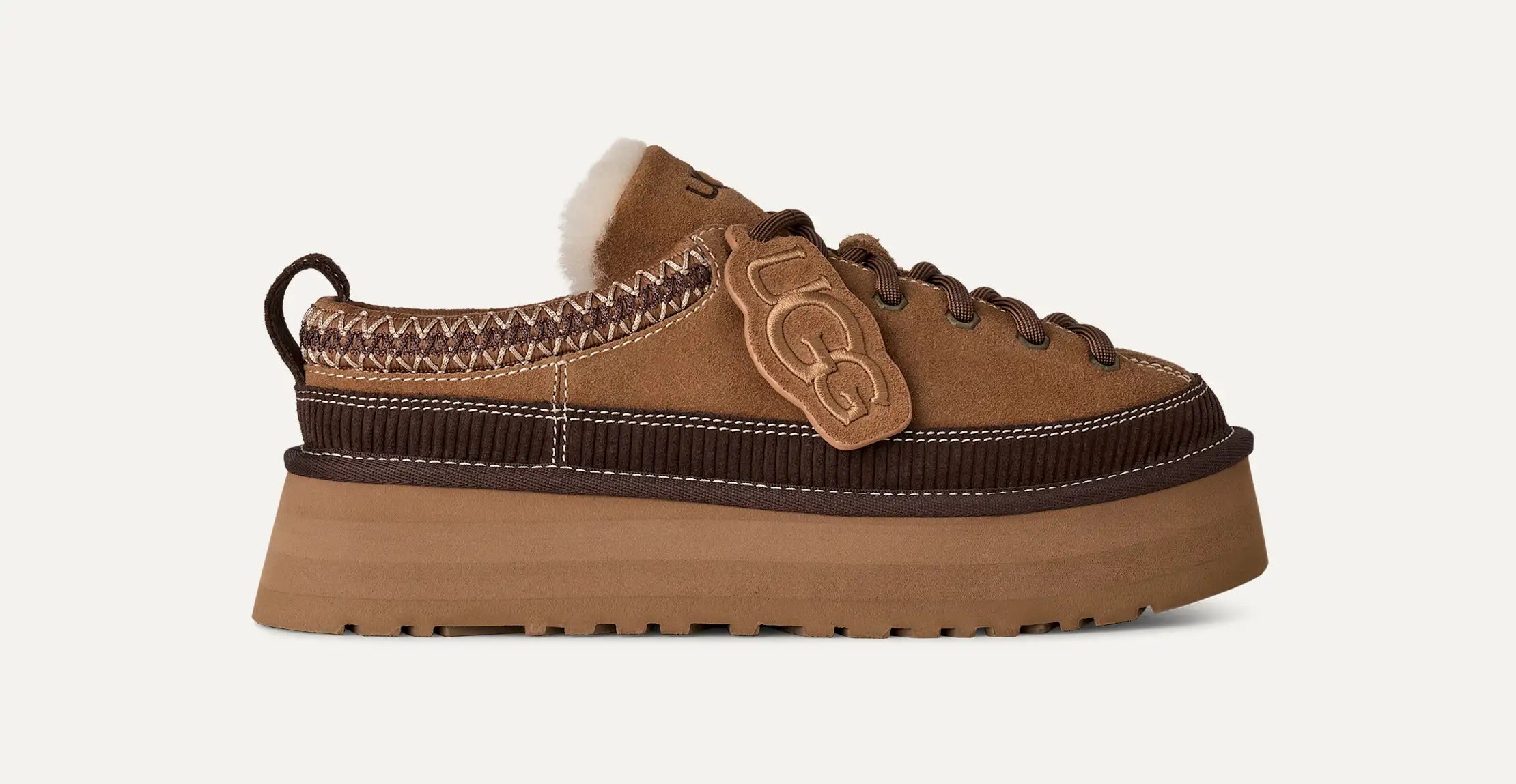 UGG Heritage 1180361 Ciabatta Donna Chestnut Montone
