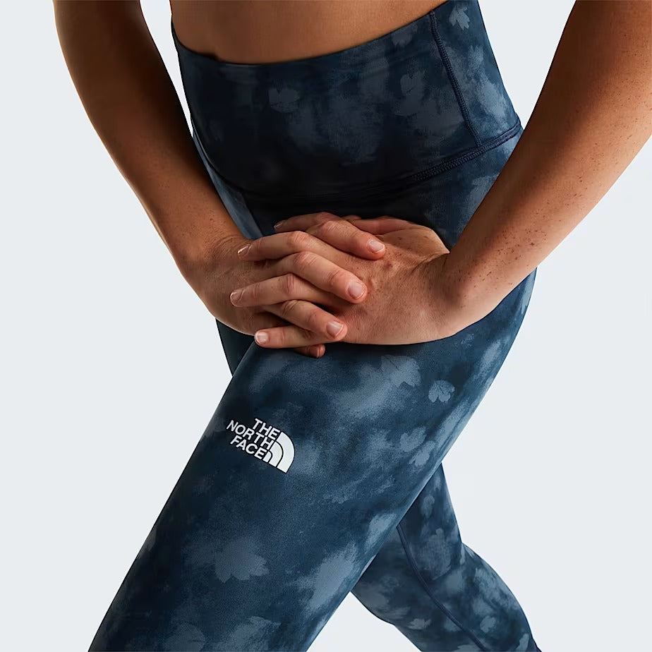 The North Face Flex Graphic NF0A8BQS Leggings Donna Blu Navy Print