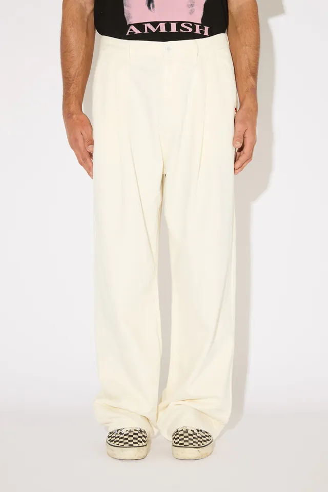 Amish AMX203P4650992 pantaloni bianco loose fit