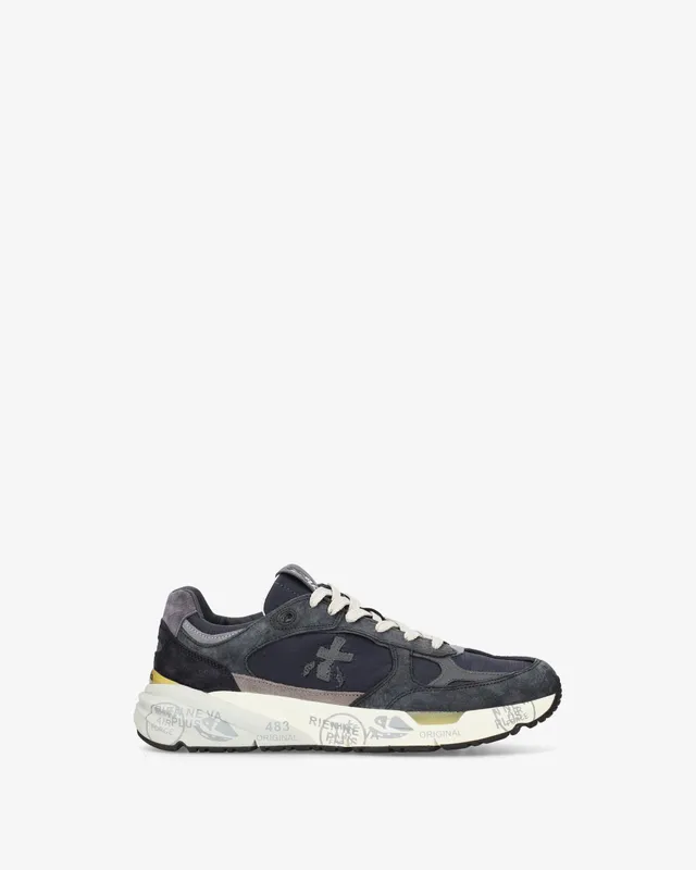 Premiata Mase 8428 sneaker uomo blu grigio suede