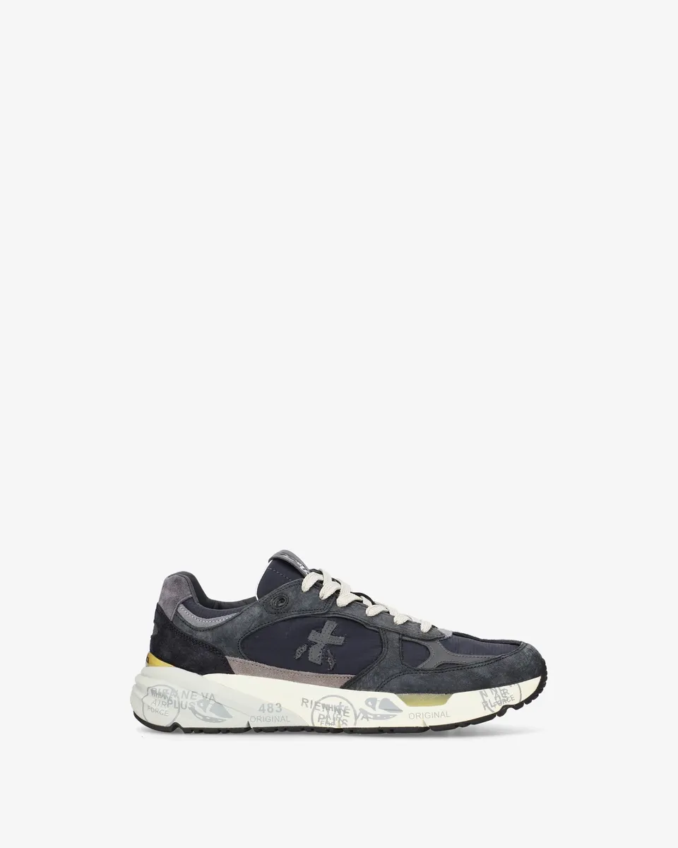Premiata Mase 8428 sneaker uomo blu grigio suede
