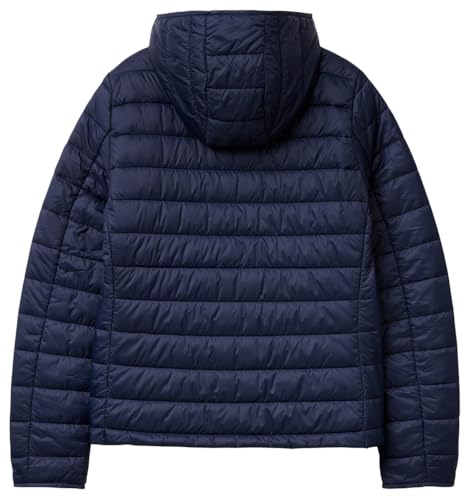 Benetton Giubbotto Micropiuma Nylon con Cappuccio Imbottitura 100g
