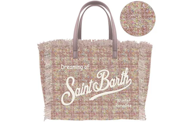 MC2 Saint Barth Vanity Mini Tweed 00171M Borsa Rosa Lurex